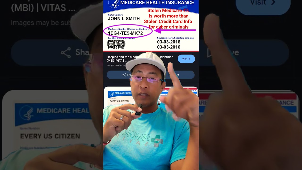 Medicare MBI is worth more than Credit card info to cyber criminals. 