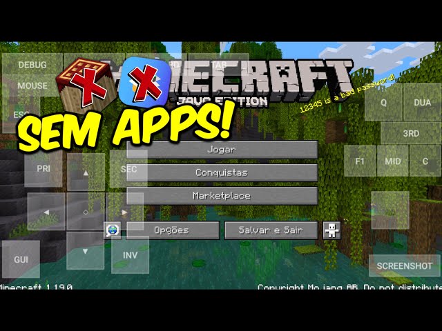 Como Jogar Minecraft JAVA EDITION no CELULAR Tutorial Completo 