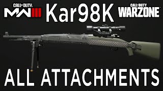 All Attachments of the Kar98k in Modern Warfare 3 & Warzone Season 4