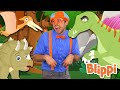BLIPPI em Português - Música dos Dinossauros | aprender sobre dinossauros