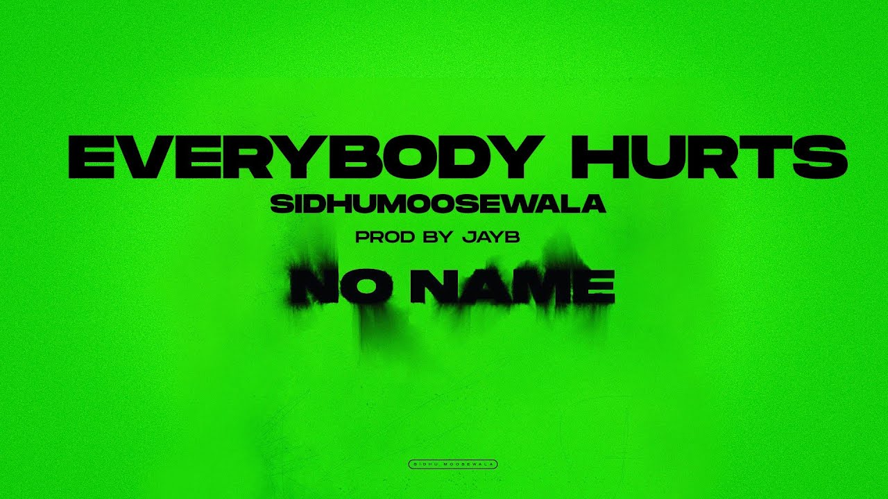 EVERYBODY HURTS  Sidhu Moose Wala  Jayb  Official Visual Video  New Song 2022