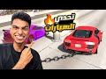 سباق سيارات ولكن مربوطين مع بعض بجنزير انا وزتونه اصعب تحدي سيارات في العالم 