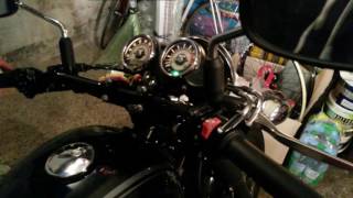 KAWASAKI W800  Exhaust db killer removing and sound Before/After