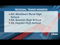 Three Topeka high schools win girls tennis regional championships