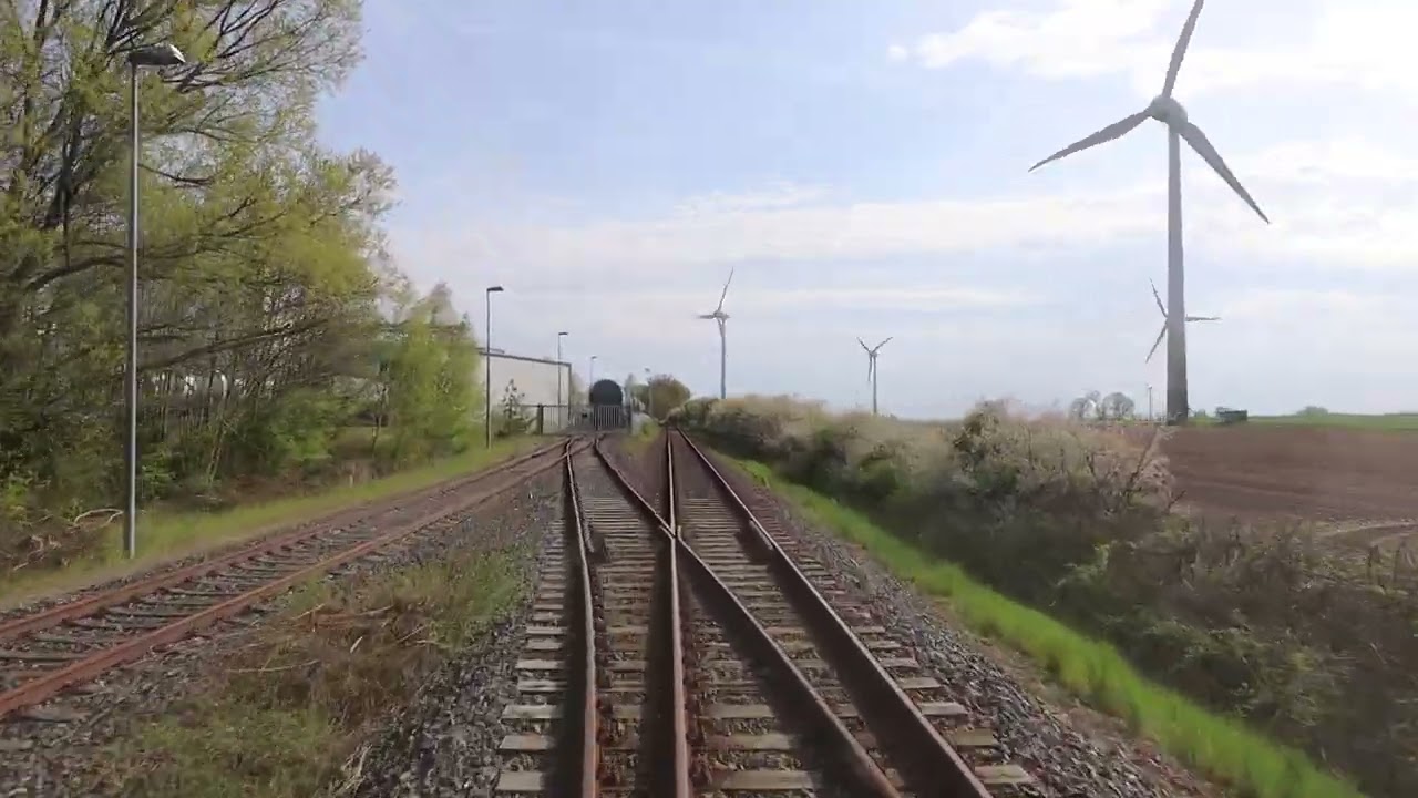 Mitfahrt in der Hanseatischen Eisenbahn auf der Linie RB 74 von Meyenburg nach Pritzwalk.