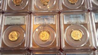 Jefferson Nickel Collection, PCGS MS65