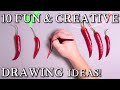 10 Fun & Creative Drawing Ideas! 3D Illusion Trick Art