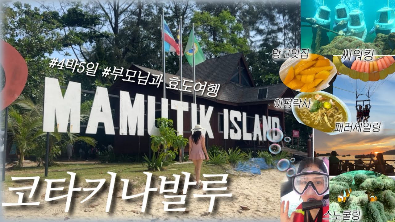 𝙏𝙧𝙖𝙫𝙚𝙡 코타키나발루 4인가족 4박5일 반자유여행 🐒🇲🇾|파워J 일정공유 솔직후기 여행꿀팁 | 섬투어 액티비티 씨워킹 스노쿨링 맛집까지🐟🫧