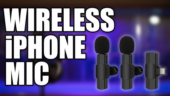 AIKELA Wireless Microphone for iPhone/Android/Camera/PC, Mini Wireless