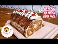 Tiramisu arrollado FACIL SIN HORNO NI HUEVOS postre fresco