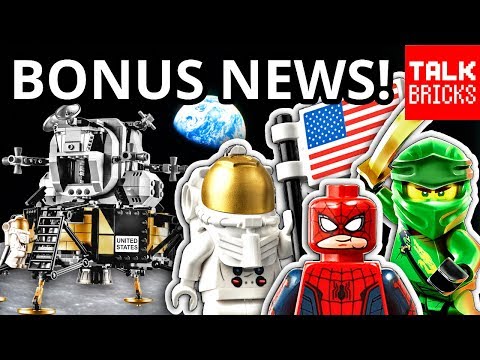 BONUS LEGO NEWS! Apollo 11 Lunar Lander! NEW Spider-Man! Space Rocket Ride Promo! BrickHeadz Saved!