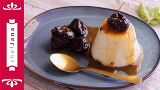 I JUST LOVE THIS DESSERT! COCONUT FLAN AND PRUNES SAUCE⎜EASY, SIMPLE, AND ELEGANT! GLUTEN-FREE