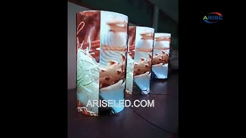 Large Flexible Soft Module Panel 360 Degree Cylindrical Circular LED Display Screen,Full Color HD Fl