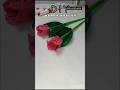 DIY tulip flower🌷|with paper|#artshorts #art #paperwallcraft #craft #tulipflower #papercraft