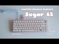 Sugar65 언박싱 + 테이프 모딩 ㅣ Build + Tape Mod, 2 different switches  &amp; Keycaps l Typing ASMR