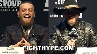 DONALD CERRONE MAKES MCGREGOR BUST OUT LAUGHING WITH \\