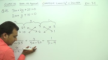 Class 10 (Ex 3C Q4) LE_in_2_Var (Book : R S Agarwal)