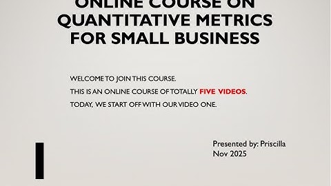 Video 1 - Why Data Matters