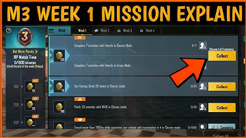 C1S2 M3 Week1 Royal Pass Mission Explain | M3 Week1 Mission