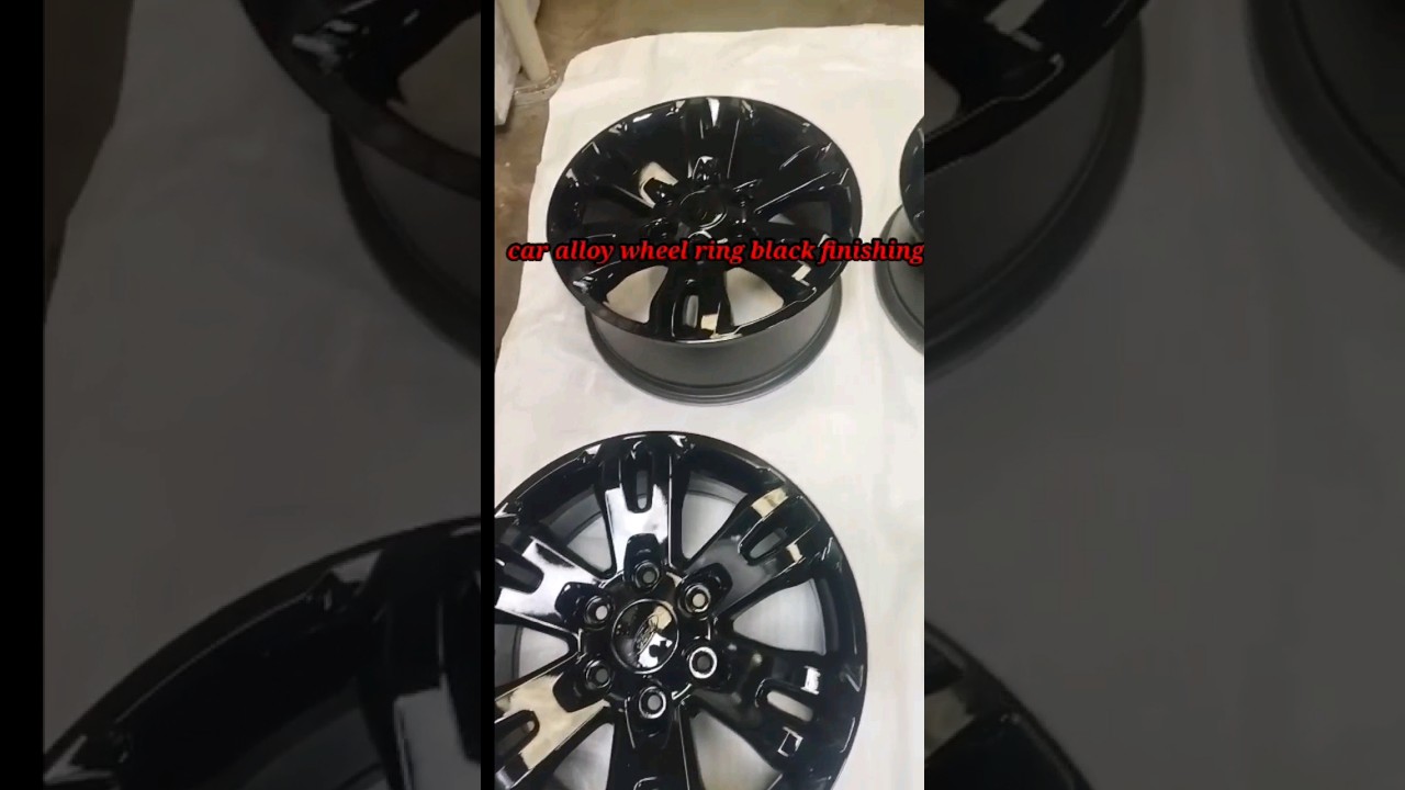 call me 📞 6387509799 car alloy wheel ring black finishing #youtubeshorts #shortvideos #viral #viral