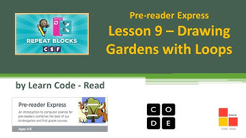 Coding for Kids | code.org | Pre-reader Express (2020) – Lesson 9 | Drawing Gardens with Loops