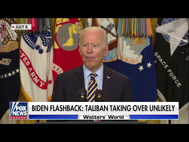 This didn't age well - Biden flashback: Taliban taking over unlikeliy (July 8.) class=