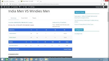 How To Install Live Cricket Score Plugin In WordPress