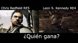 Chris Redfield VS Leon Scott Kennedy los mejores personajes de resident evil