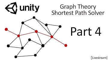 Unity Making a Graph Theory Shortest Path Solver (Part 4) [Livestream]