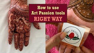 Art Passion Tools | How to use | Easy trick for bridal mehendi | Things to avoid | Best DIY henna