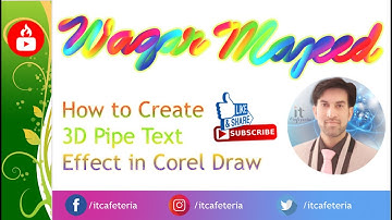 Pipe Text Effect | Make in Corel Draw in Urdu/Hindi