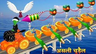 दीवाली में जादुई जलपरी का शिकार Orange Tractor Kahani 3D Hindi Kahaniya Bed Time Stories नया कहानी