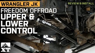 Jeep Wrangler JK Freedom Offroad Adjustable Front Upper and Lower Control Arms Review & Install