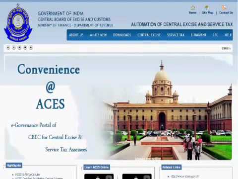 E filing of  Service Tax Return online hindi version