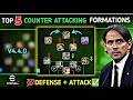 Top 5 Best Custom Attacking Formations In eFootball 2025 Mobile | Best LBC Formations🤯