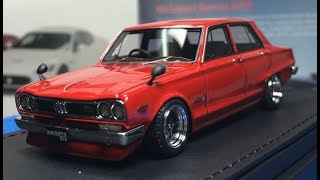 ignition model 1/43 NISSAN SKYLINE 2000GT-X(GC10) RED - YouTube