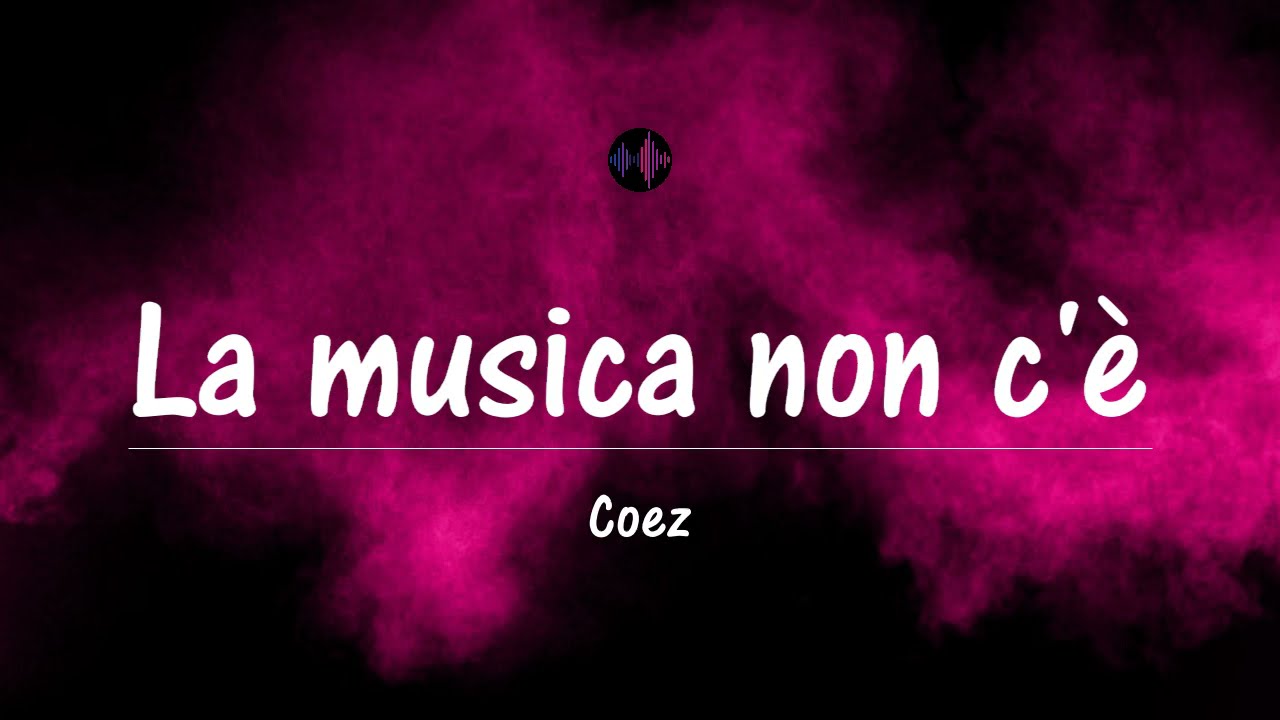 la musica non c'è chords