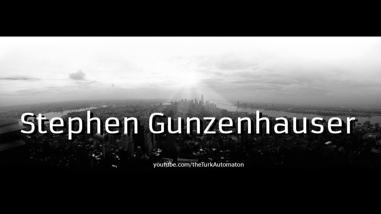 How To Pronounce Stephen Gunzenhauser In German YouTube