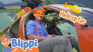 Blippi Helicopter Adventure in Hawaii! | Vehicle Explore For Children | Educational Videos For Kids