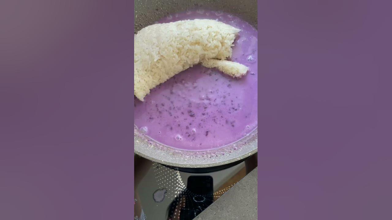 Mangoes with Ube Sticky Rice 🥭🍚 —a super delicious snack or dessert