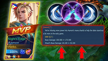 NEW BUFFED AAMON + NEW INSANE DAMAGE BUILD! AAMON IS BACK IN META - MLBB