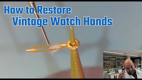 Relume - vintage watch hand restoration. Luminous paint application.