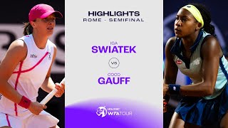 Iga Swiatek vs. Coco Gauff  | 2024 Rome Semifinal | WTA Match Highlights Resimi