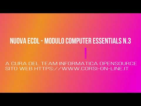 Nuova ECDL - Computer Essentials n.3 - Gestione Testi e Stampe
