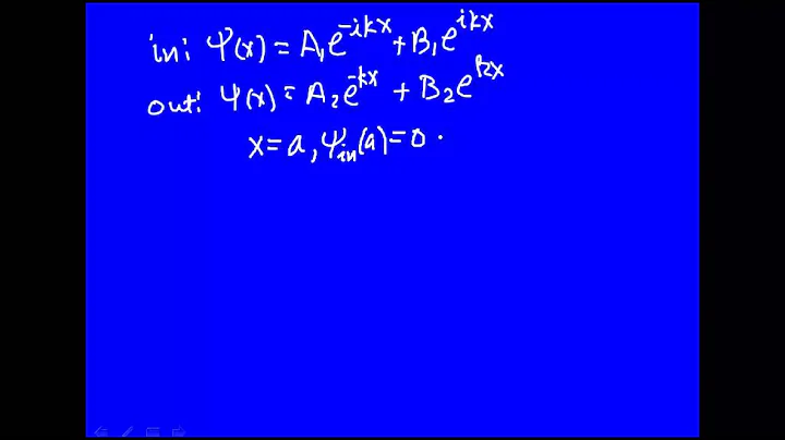 Particle in a 1D box - Tunneling