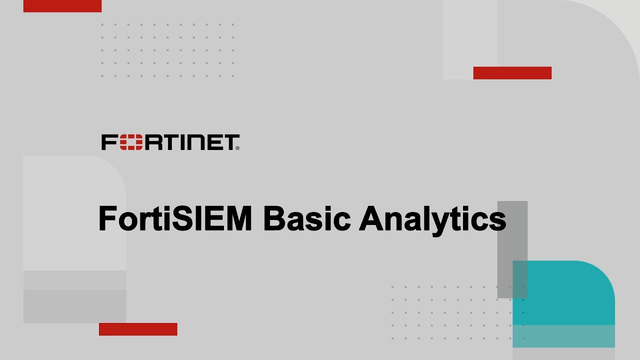 FortiSIEM - Basic Analytics | Product Demo - YouTube
