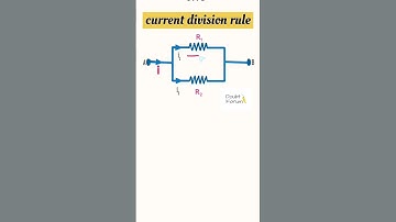 Current division rule to find current in parallel resistors #shorts