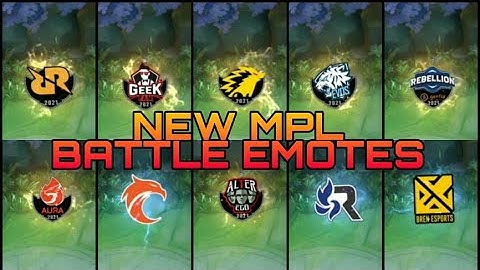 MLBB New Emotes 2021 | MPL Emotes and Custom Miyas | Mobile Legends