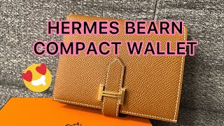 HERMES BEARN Compact Wallet - New Unboxing & Reveal