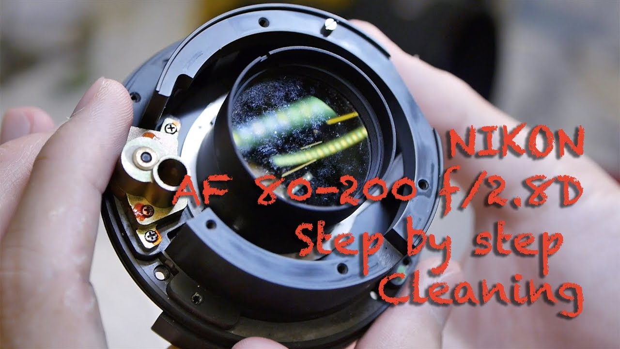 Nikon AF 80-200 f2.8D - fungus cleaning full tutorial